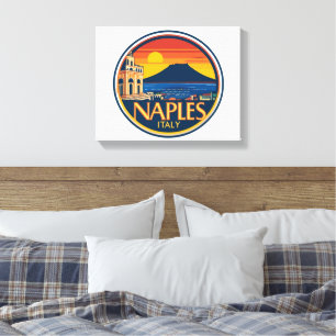 Neapel Skyline 1 Magnet Canvastryck