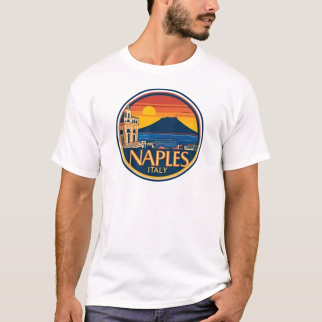Neapel Skyline 1 T-shirt (Framsida)