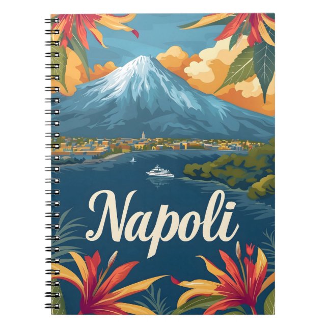 Neapel Vesuvius Anteckningsbok (Framsidan)