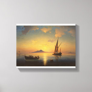 Neapelbukten Ivan Aivazovsky sjölandskap watersca Canvastryck