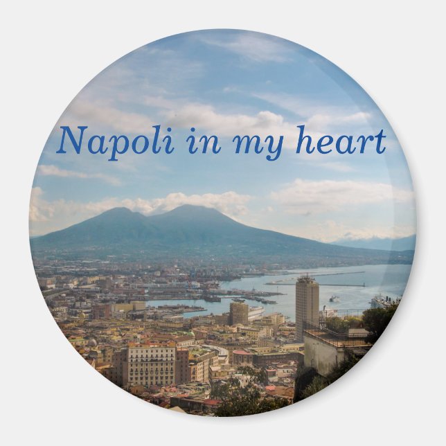 Neapels cityscape magnet (Framsidan)