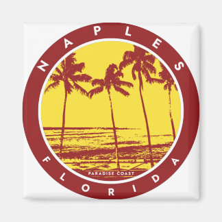 Neaples Florida Handflatan Träd Beach Magnet