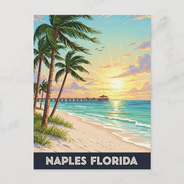 Neaples Florida Travel Vykort (Framsida)
