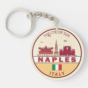 Neaples Italien City Skyline Emblem