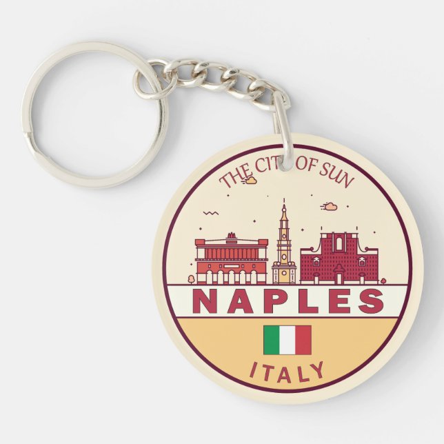 Neaples Italien City Skyline Emblem (Framsidan)