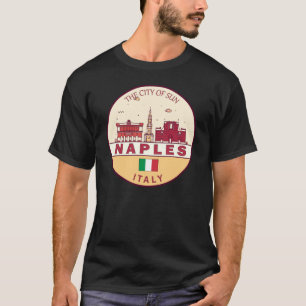 Neaples Italien City Skyline Emblem T Shirt