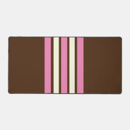Neapolitan Desk Mat (Brown, Rosa & Cream)