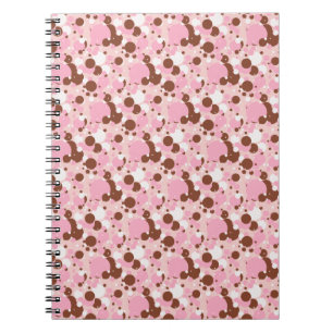 Neapolitan Dots 01-Lt Rosa-SPIRAL NOTEBOOK Anteckningsbok Med Spiral