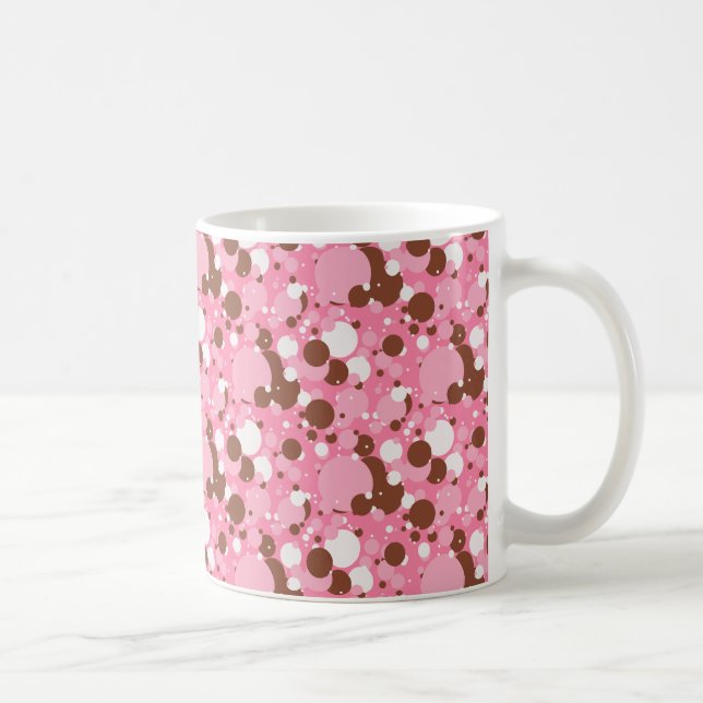 Neapolitan Dots 02 Rosa Mörk-11oz COFFEE MUGG (Höger)