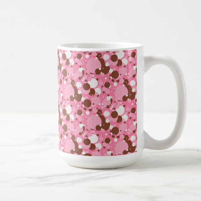 Neapolitan Dots 02 Rosa Mörk-15oz COFFEE MUGG (Höger)