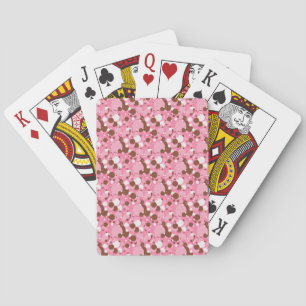 Neapolitan Dots 02 Rosa Mörk-PLAYING CARDS Kortlek