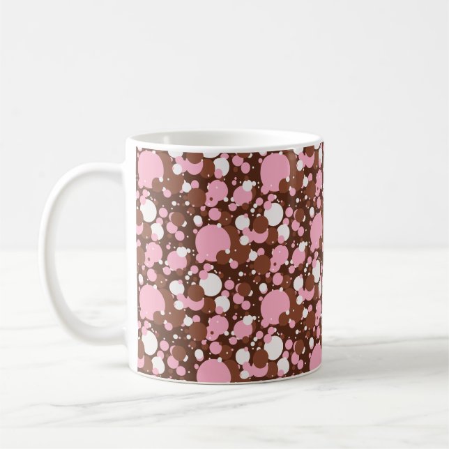 Neapolitan dots 03-Brown Med. Kaffemugg (Vänster)