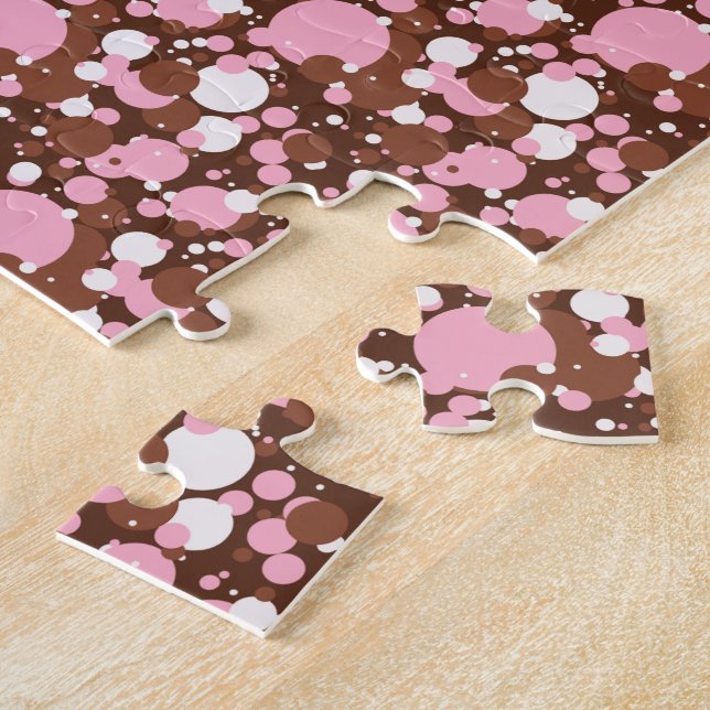 Neapolitan dots 03-Brown Med. Pussel (Sidan)