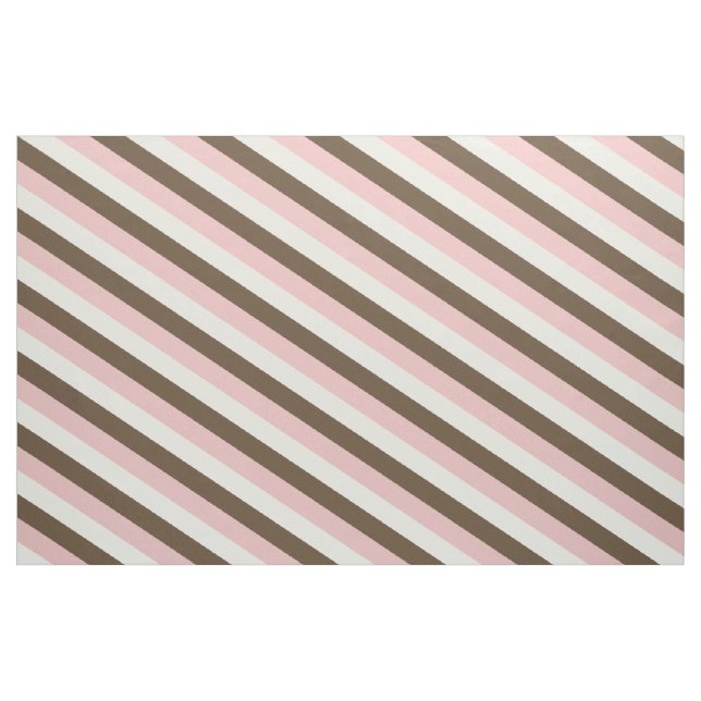 Neapolitan Färg Diagonal Rand Mönster Fabric Tyg (Yard)