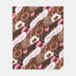 Neapolitan-Girls-Donuts Fleecefilt