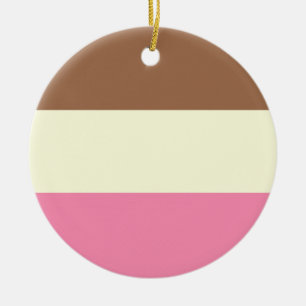 Neapolitan glass julgransprydnad keramik