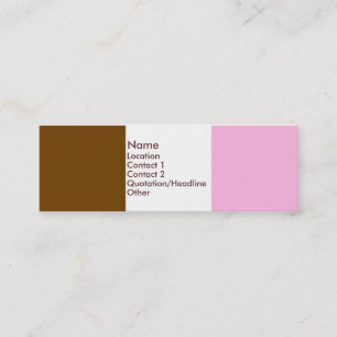 Neapolitan glass mini visitkort