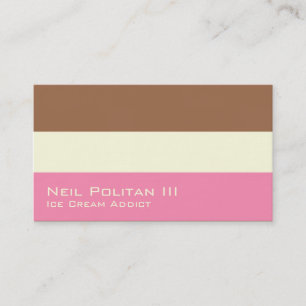 Neapolitan glass visitkort