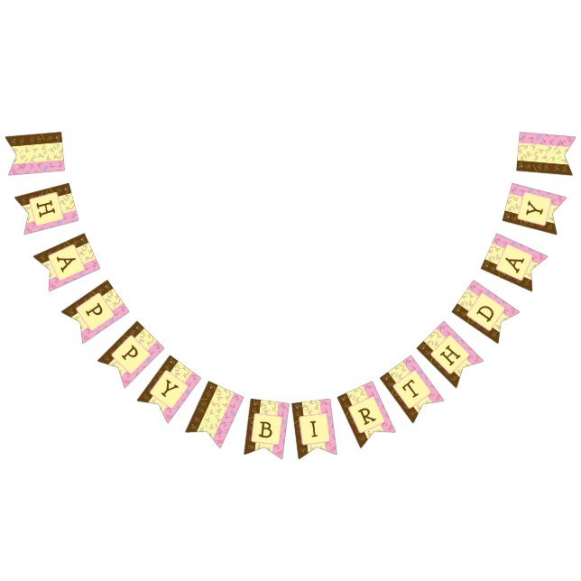 Neapolitan Ice Cream Chemistry Party Banner Vimplar (Alla)