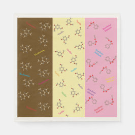 Neapolitan Ice Cream Chemistry Party Napkins Pappersservett