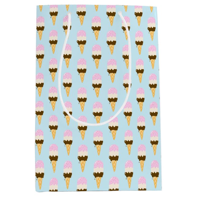 Neapolitan Ice Cream Cone Mönster (Framsidan)