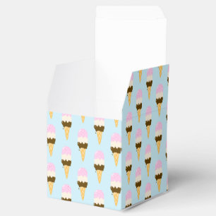 Neapolitan Ice Cream Cone Mönster Presentaskar