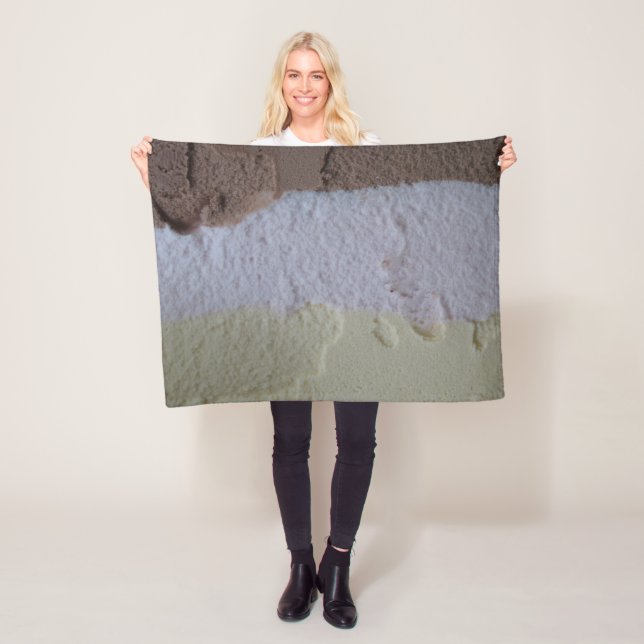 Neapolitan Ice Cream Fleece Blanket (På plats)