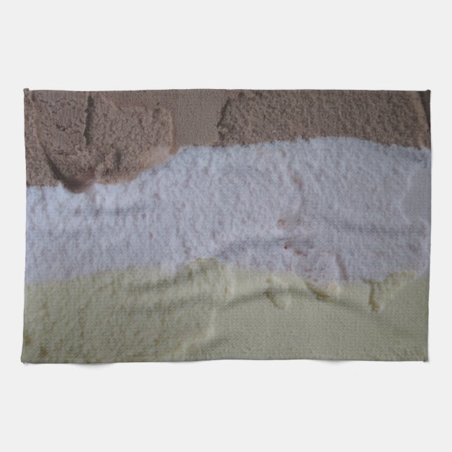Neapolitan Ice Cream Kitchen Towel Kökshandduk (Horisontell)