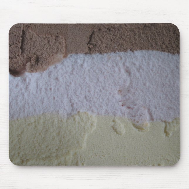 Neapolitan Ice Cream Mousepad Musmatta (Framsidan)