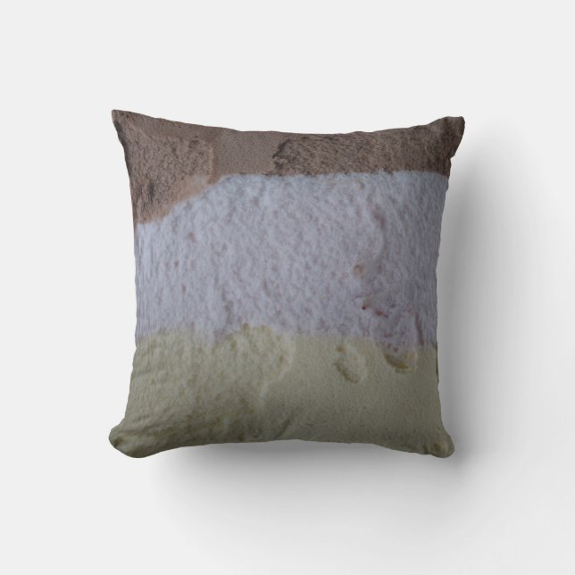 Neapolitan Ice Cream Pillow - Vanilla Reverse Kudde (Framsida)