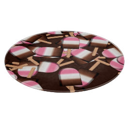 Neapolitan Ice Cream Pub 2-ROUND CUTTING BOARD