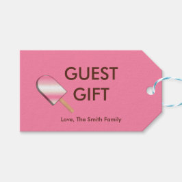 Neapolitan Ice Cream Pub-Straw-Van-GIFT MÄRKRE 10c Presentetikett