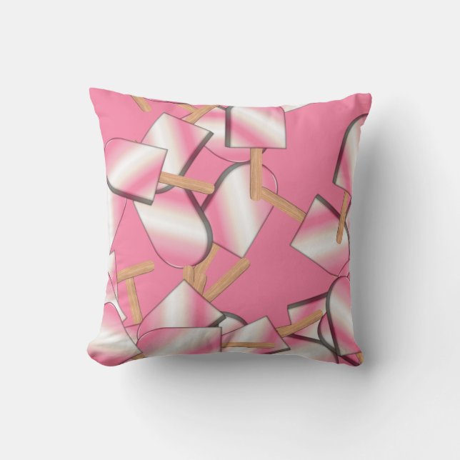 Neapolitan Ice Cream Pub-Strawb Vanilla Pillow Kudde (Framsida)