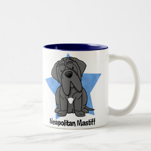 Neapolitan Mastiff för Kawaii stjärna Två-Tonad Mugg