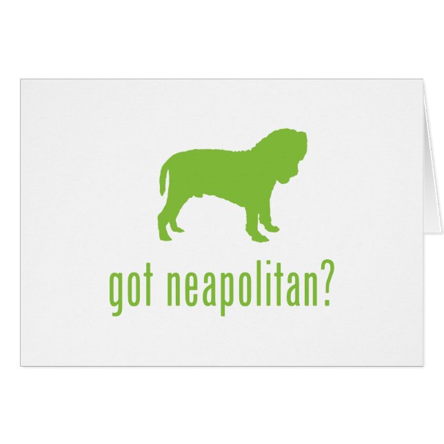 Neapolitan Mastiff Hälsningskort (Framsidan Horizontal)