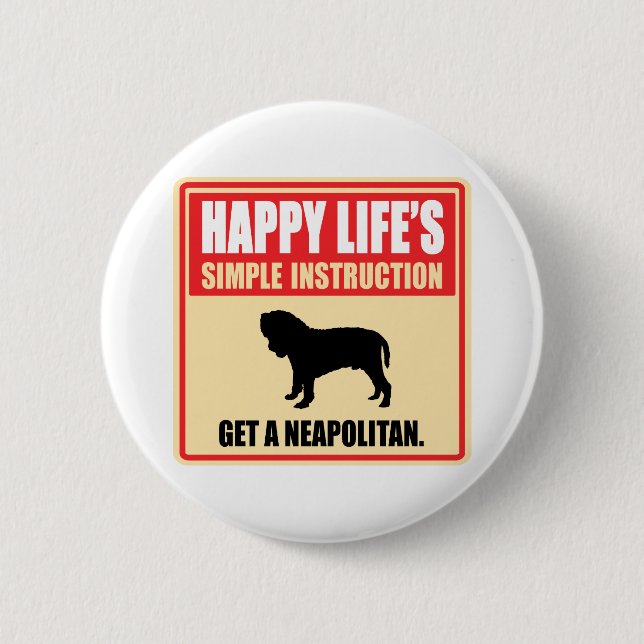 Neapolitan Mastiff Knapp (Framsida)