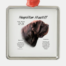 Neapolitan Mastiff (mahogany) historikdesign Julgransprydnad Metall