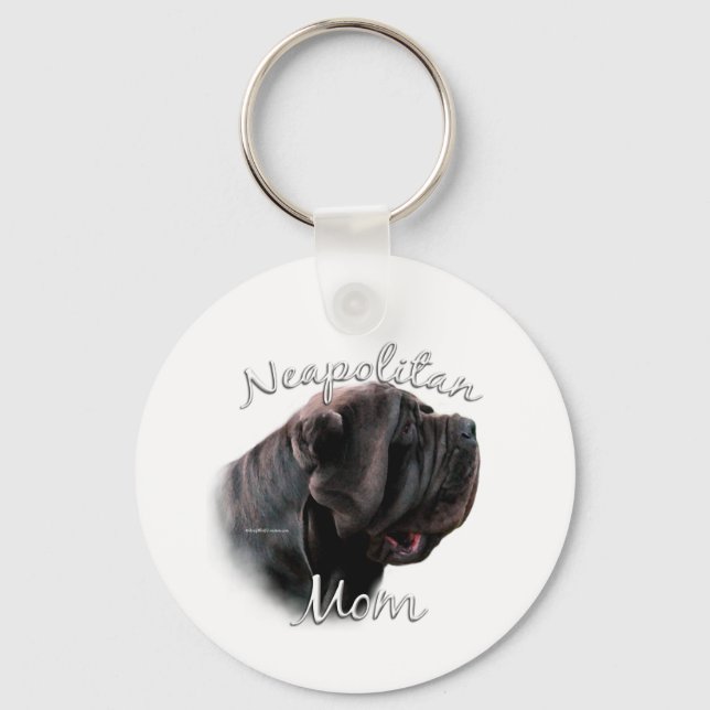 Neapolitan Mastiff Mamma 2 Nyckelring (Framsida)