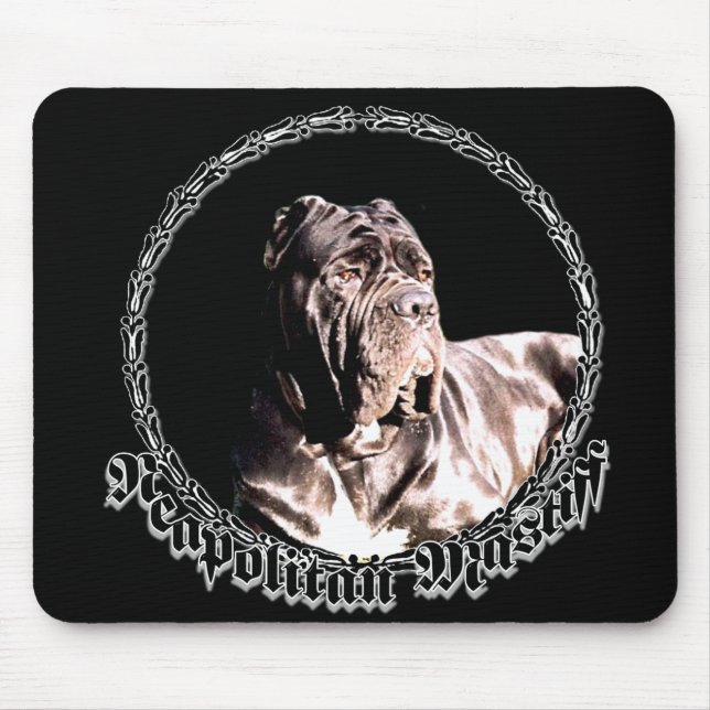 Neapolitan Mastiff mousepad Musmatta (Framsidan)