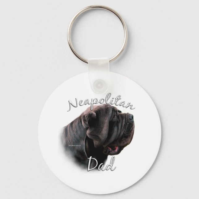 Neapolitan Mastiff Pappa 2 Nyckelring (Framsida)