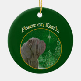 Neapolitan Mastiff Peace Julgransprydnad Keramik