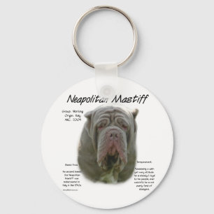 Neapolitan Mastiff (tawny) historikdesign Nyckelring