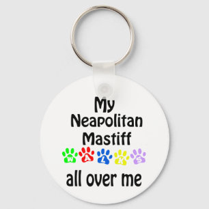 Neapolitan Mastiff Walks Design Nyckelring