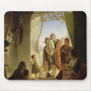 Neapolitan säckpipe- spelare i wintry Rome, 1833 Musmatta