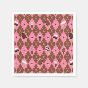 Neapolitan Stickers Argyle-PAPPRA PARTY NAPKINS Pappersservett