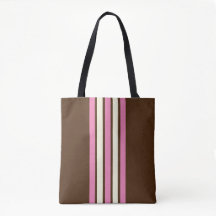 Neapolitan Tote Bag (Brown, Rosa & Cream)