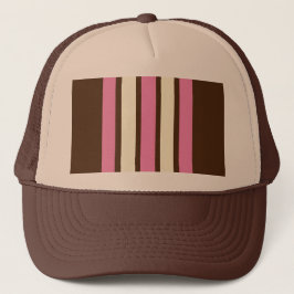 Neapolitan Truckerkeps (Brown, Rosa & Cream)
