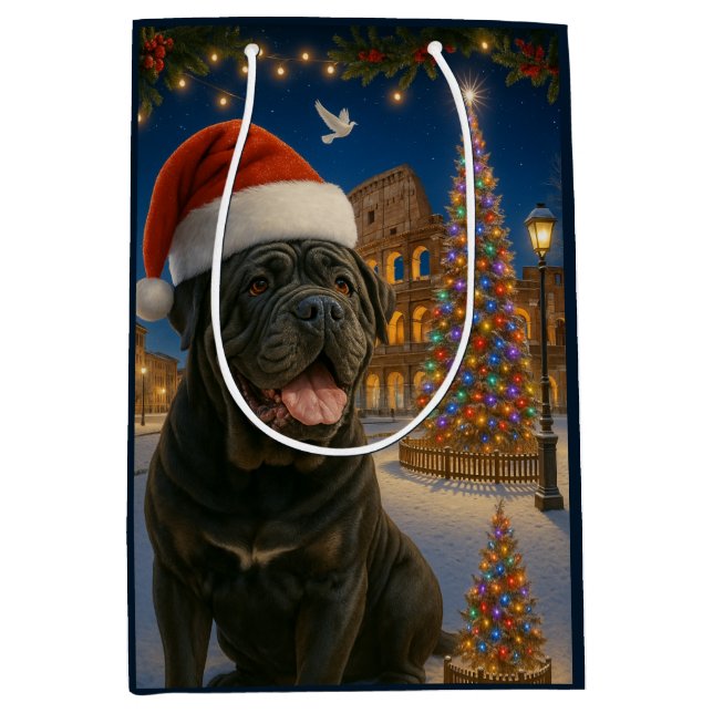 Neapolitansk Mastiff Julkort (Framsidan)