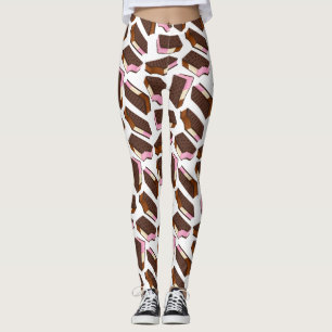 Neapolitanska glassmackor sömlöst mönster leggings