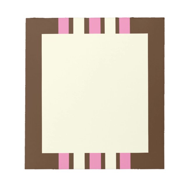 Neapolitärt Anteckningsblock (Brown, Rosa & Cream) (Framsida)